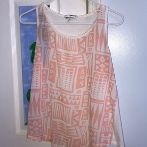 peach design tank top